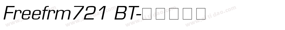 Freefrm721 BT字体转换